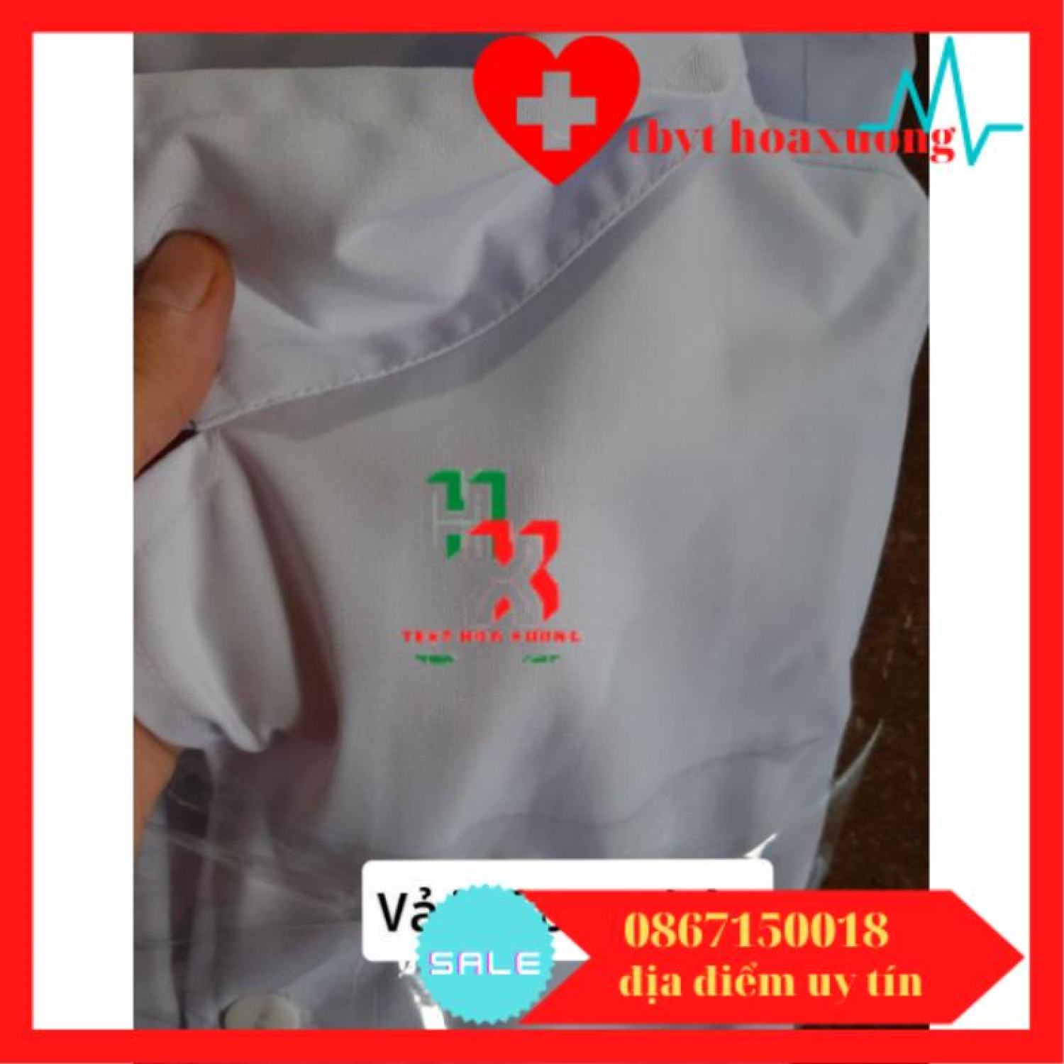 Bộ quần áo blouse bác sĩ nam/nữ dài tay dáng dài