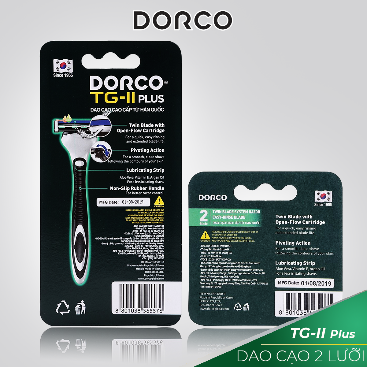 Dao cạo râu Dorco TNA 3002 TG-II Plus