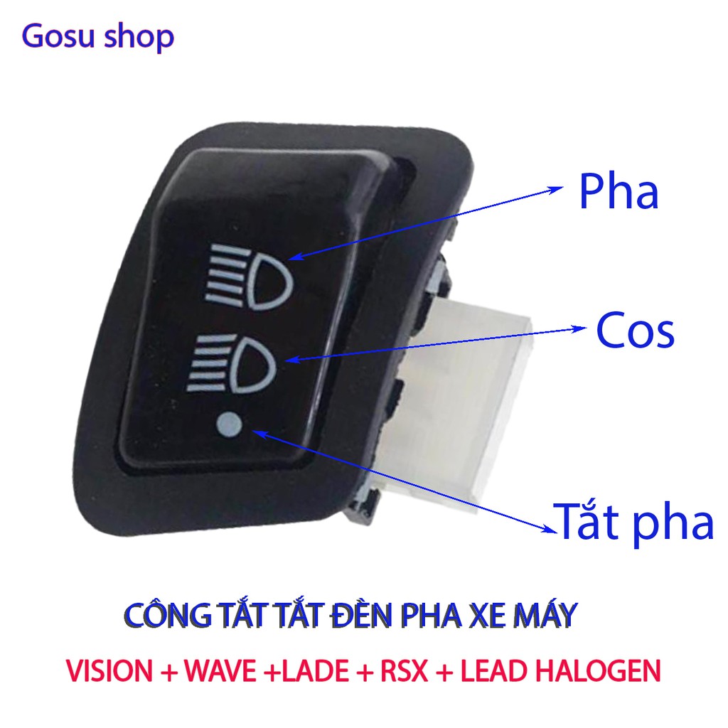 Công Tắc Ngắt Đèn pha Ware, Lead, ABL, Vision Đời Mới