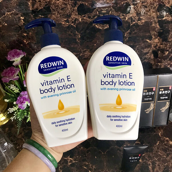Sữa Dưỡng Da Redwin Vitamin E Cream Chai Vòi 400ml Úc