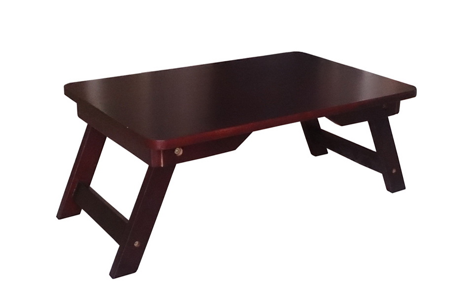 [HCM]Bàn trà chân thang 70x50x28cm bằng gỗ (Nâu)