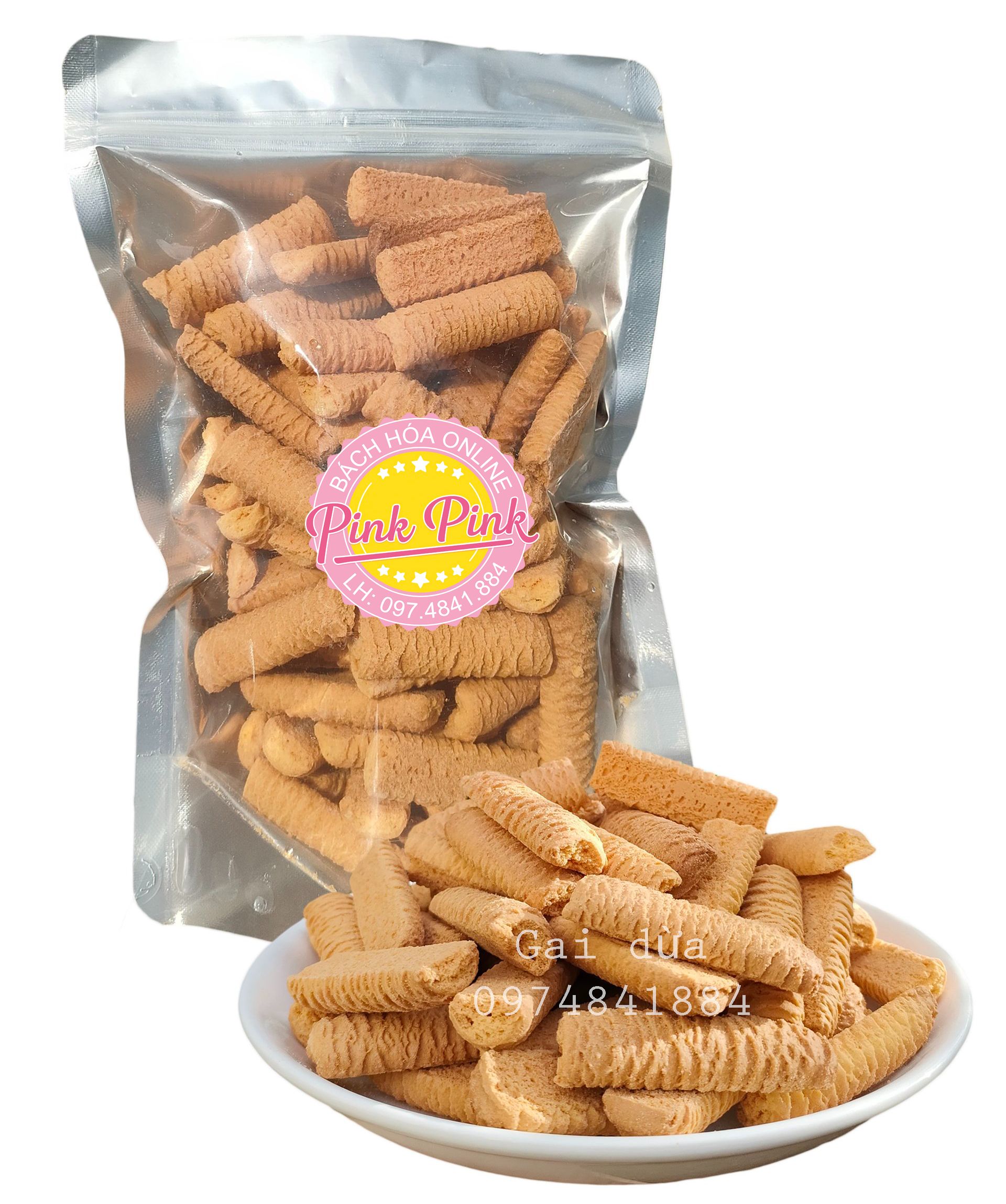 Bánh gai dừa sữa siêu thơm ngon 500g/1kg - đồ ăn vặt