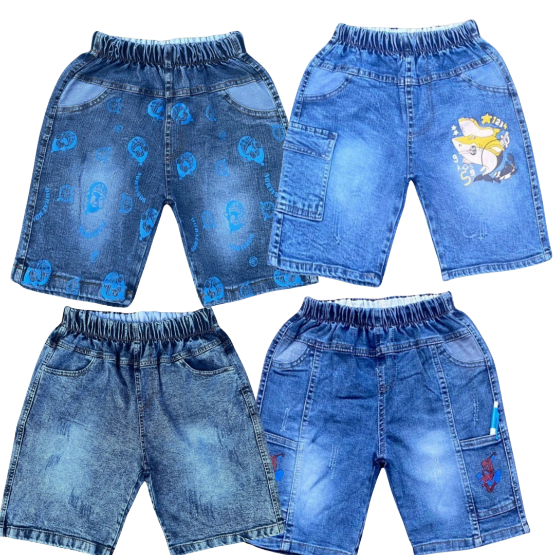 Quần jeans ngắn/ sort cho bé trai 7-35kg