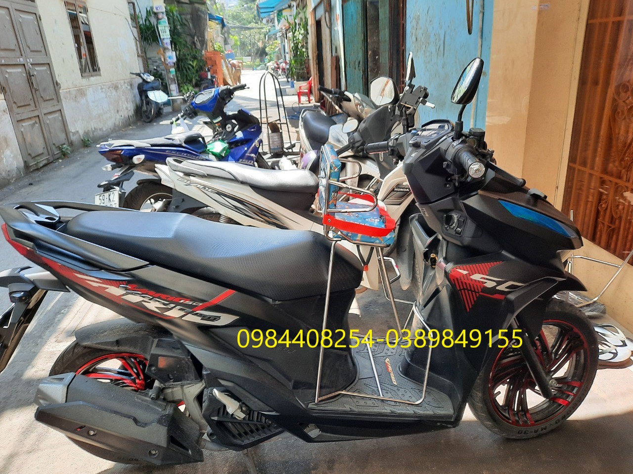 Ghế ngồi xe máy cho bé xe Vario có dựa
