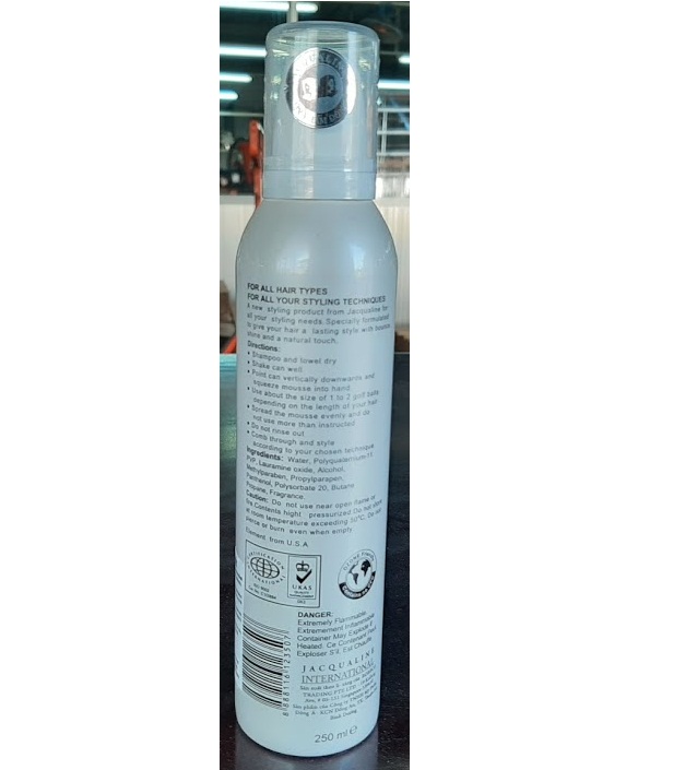 [HCM]Mousse tạo kiểu tóc Jacqualine 250ml (J)