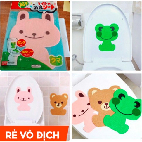 [ GIÁ SẬP SÀN ] Miếng Dán Bồn Cầu Khử Mùi Hôi Siêu Kute