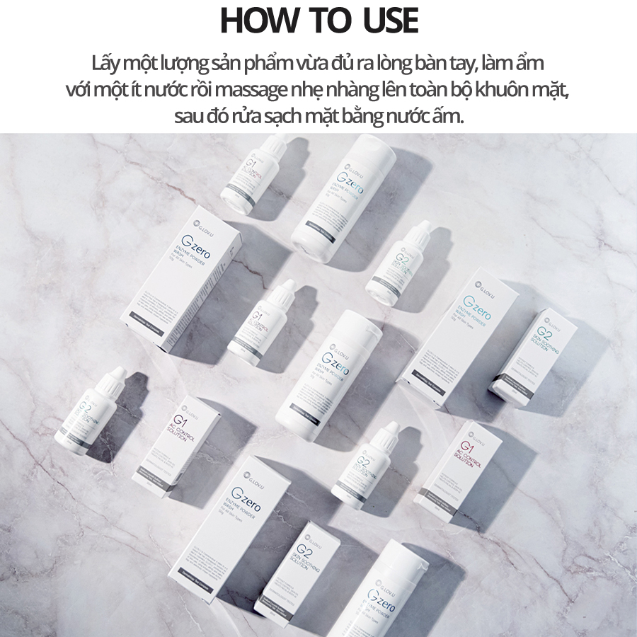 Bột rửa mặt GLOVU G Zero Enzyme Powder Wash 50g