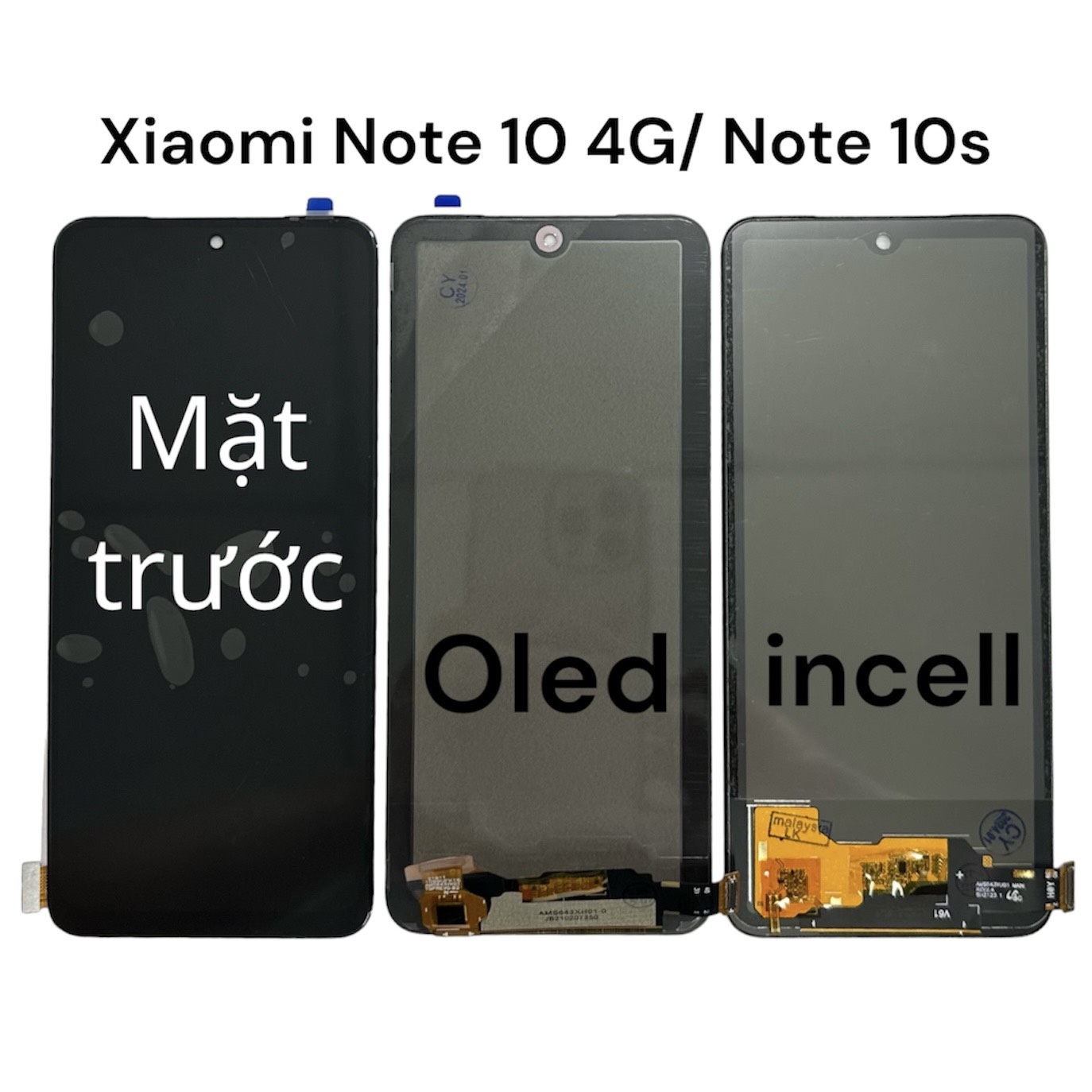 Xiaomi Redmi Note 10 4G / Note 10s display (OLED, Incell) ultra-thin bezel