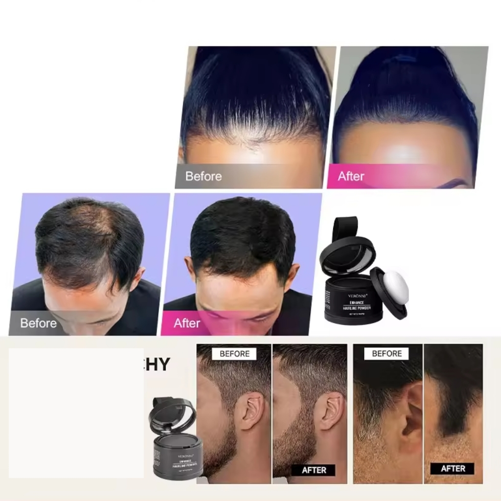 Phấn phủ tóc, chấm hói và che khuyết điểm tóc Veroni, phấn phủ hói, che hói và tóc bạc