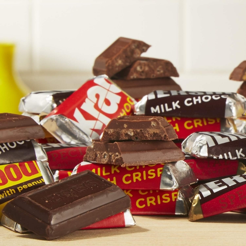 Kẹo Chocolate Hershey's Miniatures, Socola Sữa Mix Nhân, Kẹo Socola Milk của Mỹ Bịch 180 viên
