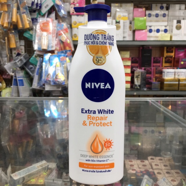 Sữa dưỡng thể nivea extra white spf30 pa++ chai 350ml