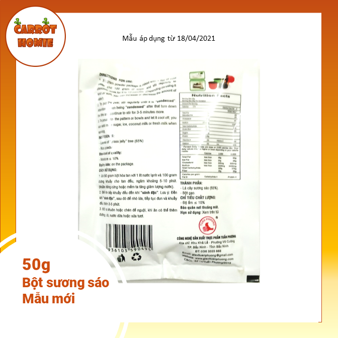 Combo 05 Gói Bột Sương Sáo đen