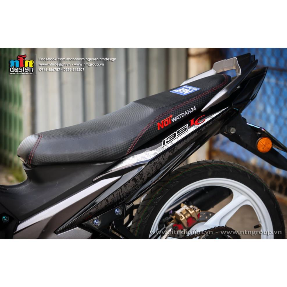 Tem Rời Dán Xe Exciter 135 2011 Mẫu LC Xám Đen Đỏ