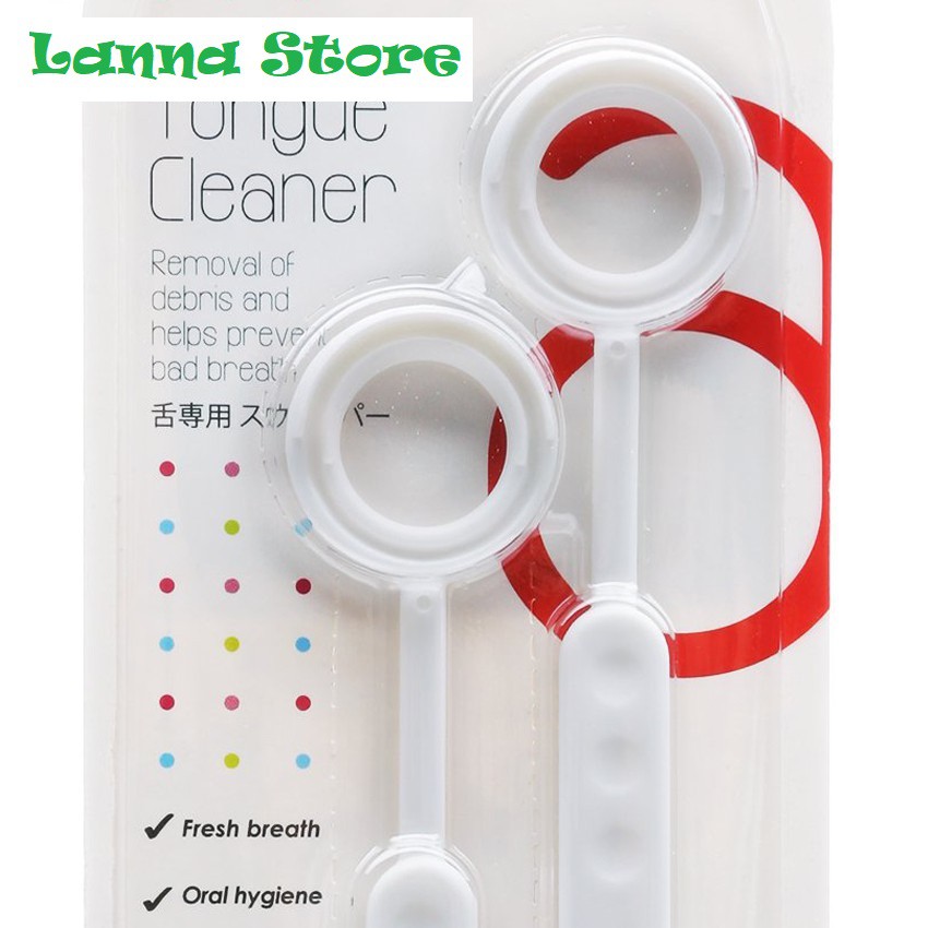 [HCM]Dụng cụ cạo lưỡi Asahi (Vỉ 2 cây) - Nhật Bản