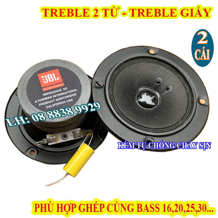 Cặp loa treble jb 2 từ - treble giấy kèm tụ sịn - giá 2 loa