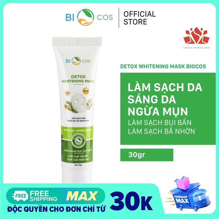 thải độc trắng da DETOX WHITENING MASK