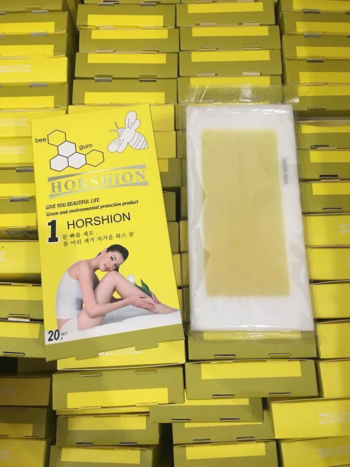 Hộp 20 miếng giấy wax lông HORSHION