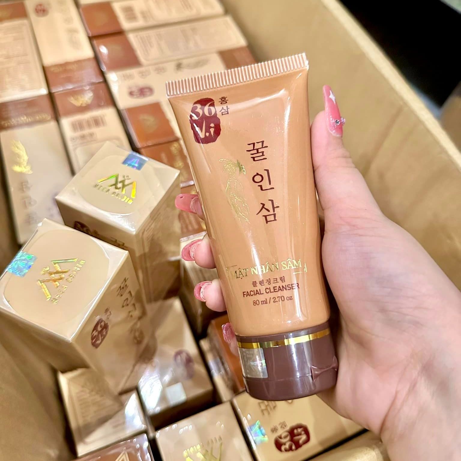 Sữa Rửa Mặt Mật Nhân Sâm 36 Vị Meea Organic 80ml