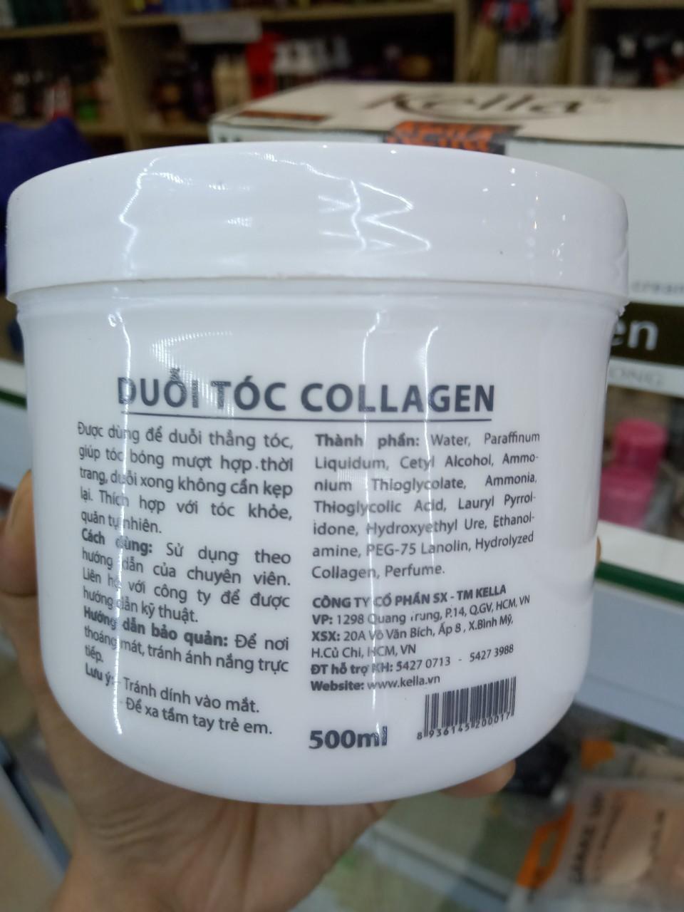 Kem duỗi tóc Kella Collagen