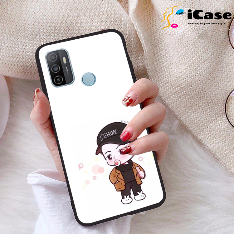 Ốp lưng Oppo A53 2020 viền dẻo TPU BST Chibi