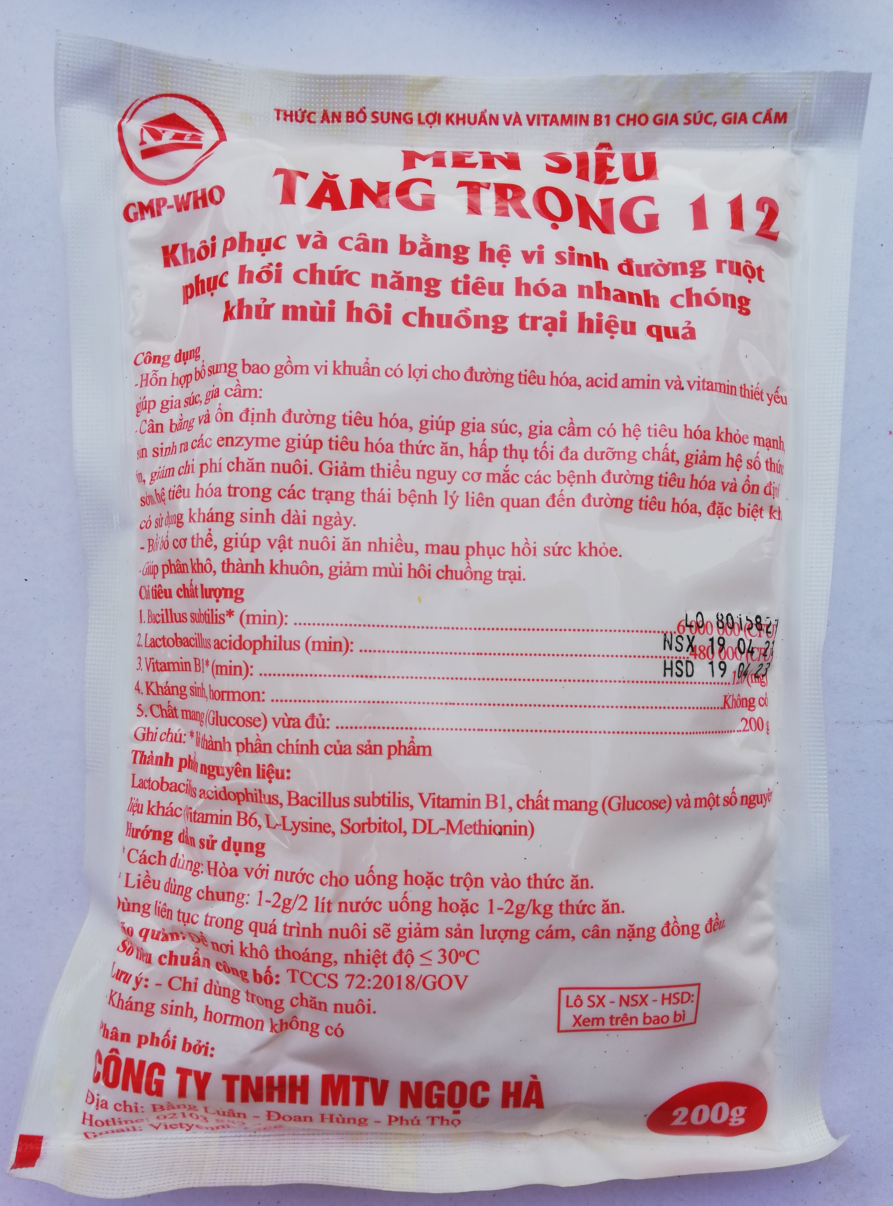 1 kg Men Siêu Tăng Trọng