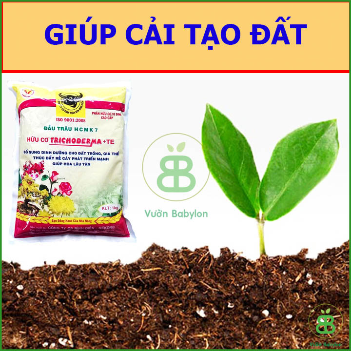 Phân Bón Hữu Cơ Vi Sinh Đầu Trâu 1KG