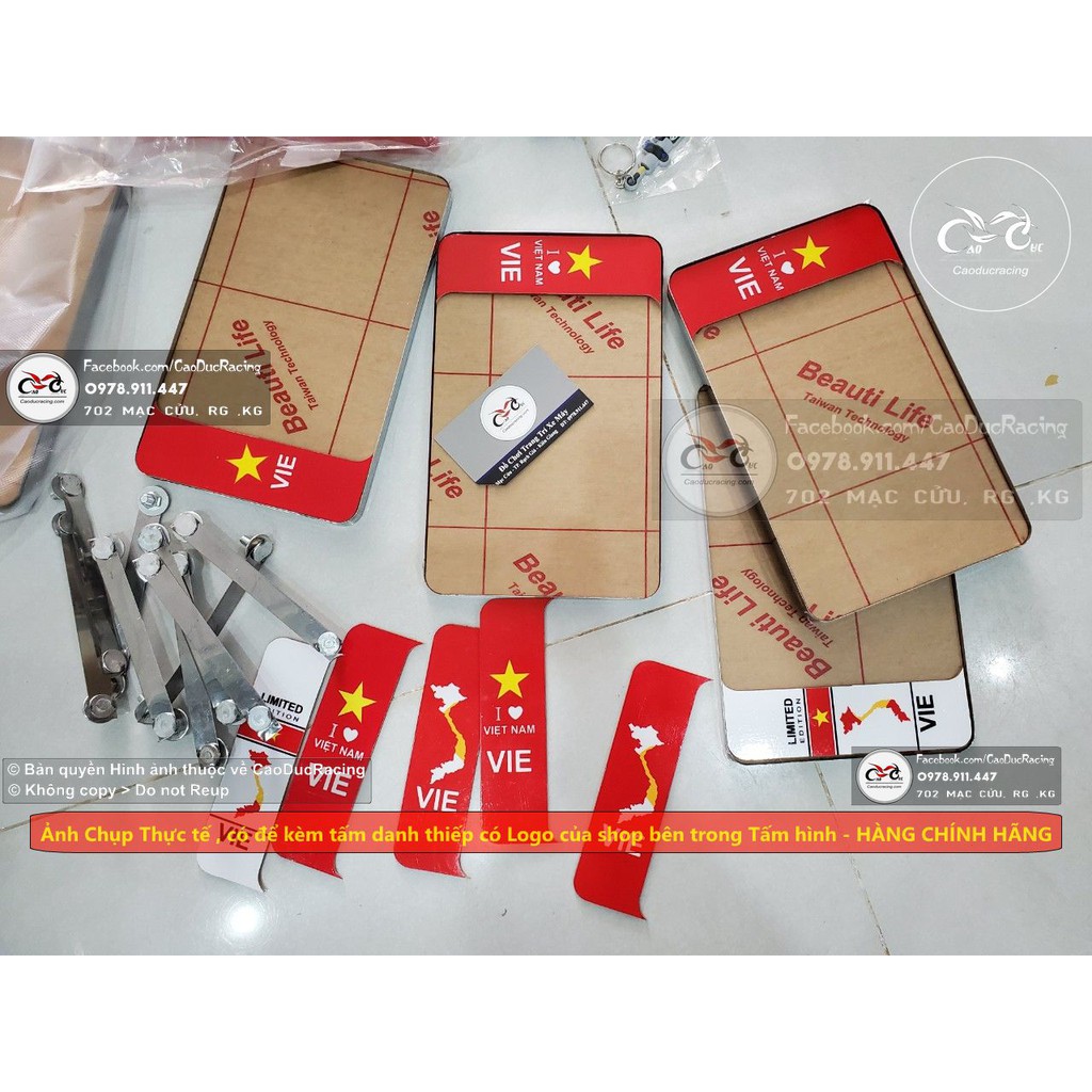 Phôi bảng số trang trí xe máy kiểu như hình biển số luôn mica