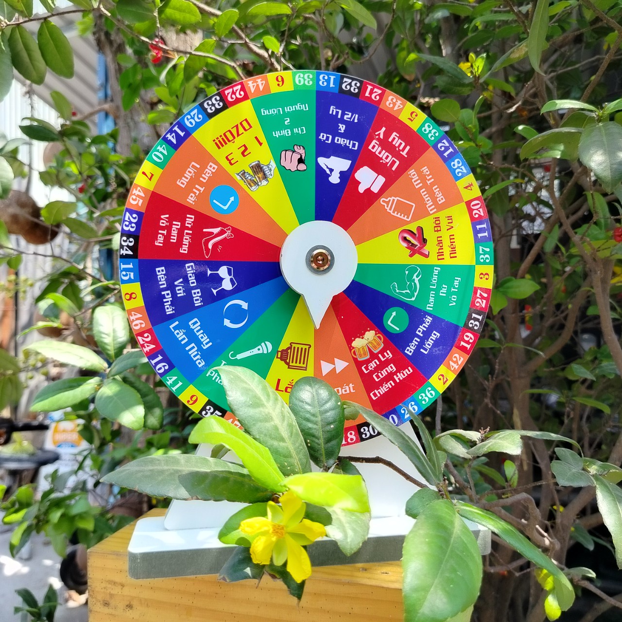Vòng Quay May Mắn (Nhậu Số 16 ô - Kt: 25cm x 35cm)
