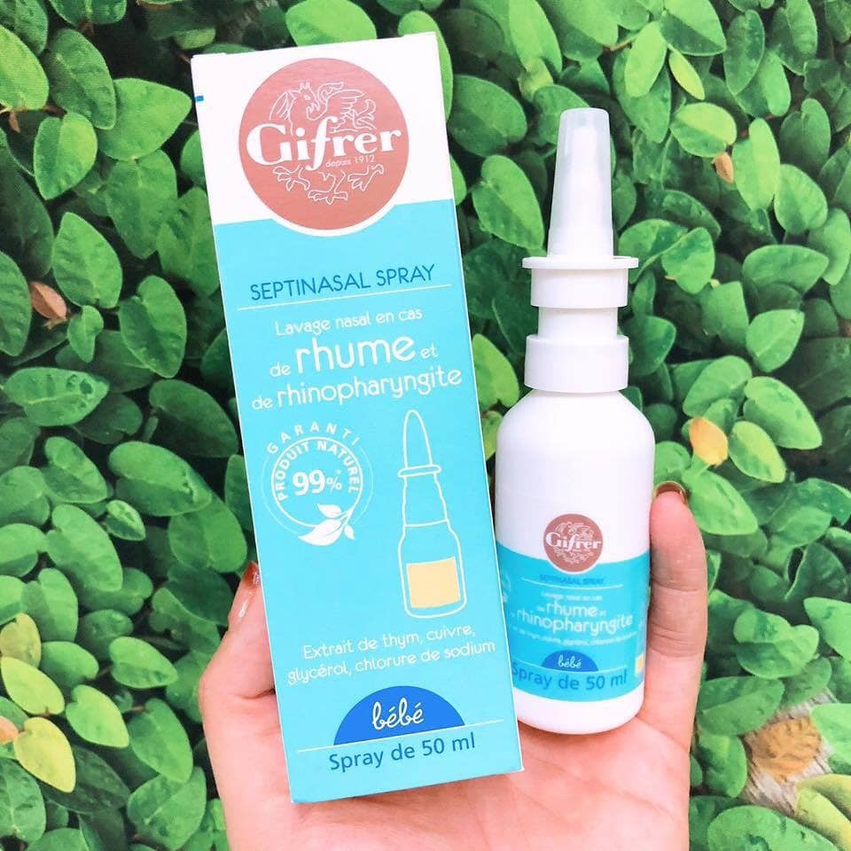 [HCM]Xịt muối kháng viêm Septinasal Spray Gifrer