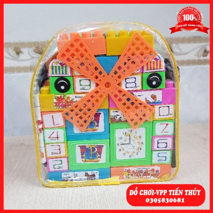 Đồ chơi lắp ráp balo đồ chơi lắp ghép - lego ghép hình dành cho bé