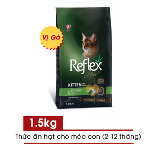 Thức Ăn Hạt Cho Mèo Con Reflex Plus Kitten Gói 1.5kg Vị Gà thumbnail
