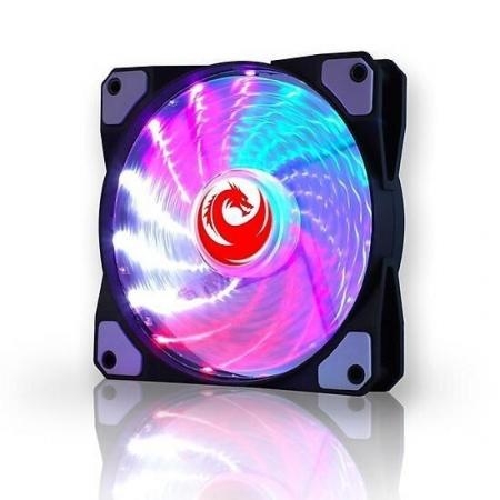 Quạt tản nhiệt cho case 12cm có led 15 bóng cực mát fan case 12cm làm mát nhanh