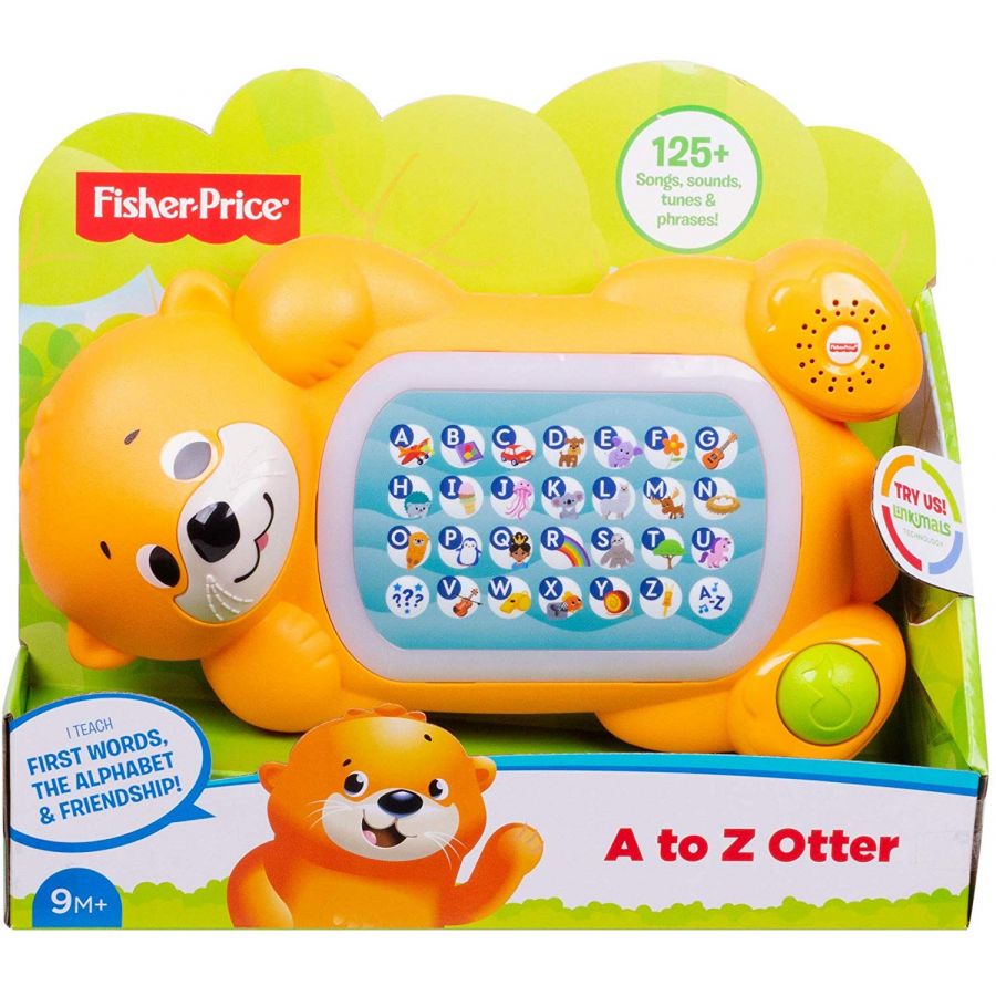 [HCM]Đồ chơi Rái cá học chữ Fisher-Price Linkimals A to Z Otter with Interactive Keyboard (125+ bản nhạc âm thanh vui nhộn liên kết hát nhóm)