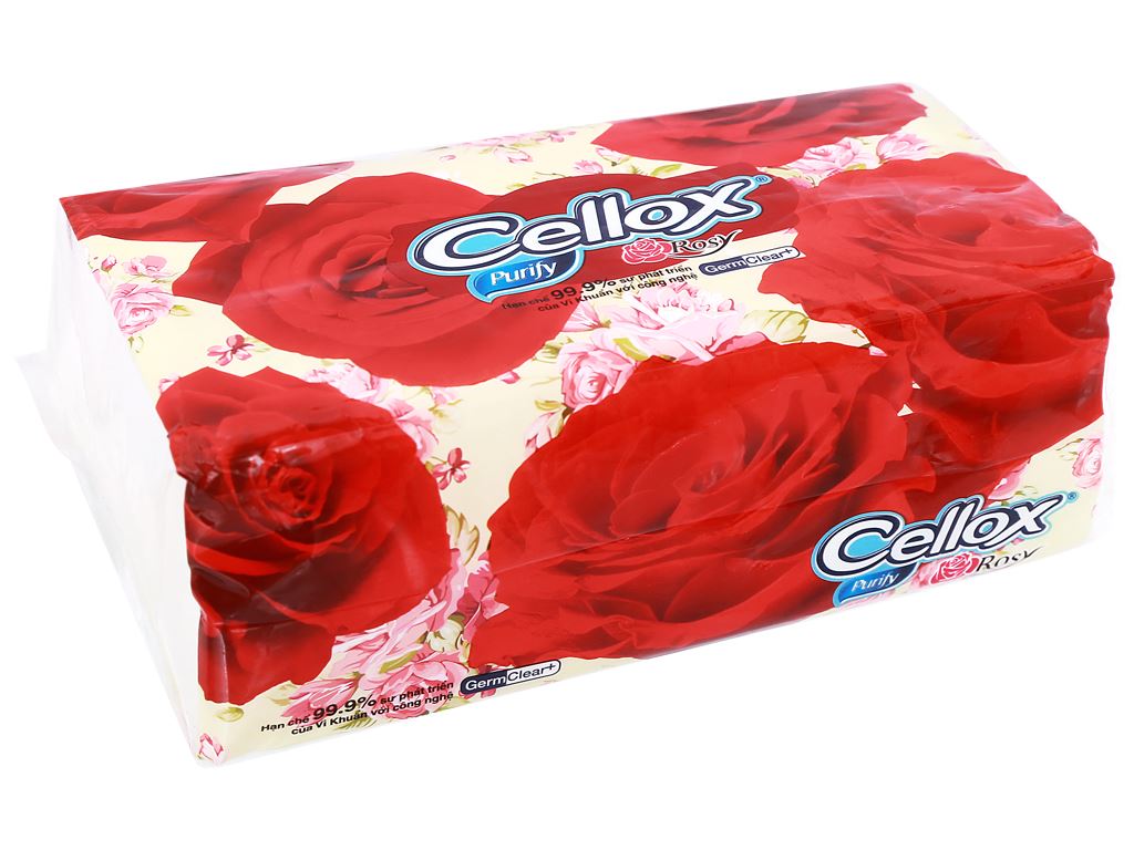Khăn Giấy Cellox Rosy Softpack Gói 180 Tờ 2 Lớp