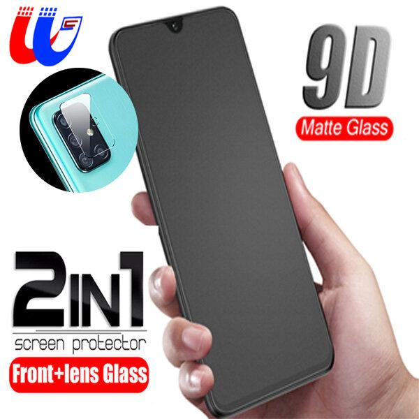 2-in-1 Matte Tempered Glass Film + Camera Glass Film For Samsung Galaxy A51or Samsung Galaxy A71 Front Safety Glass Matte Screen Protector Film