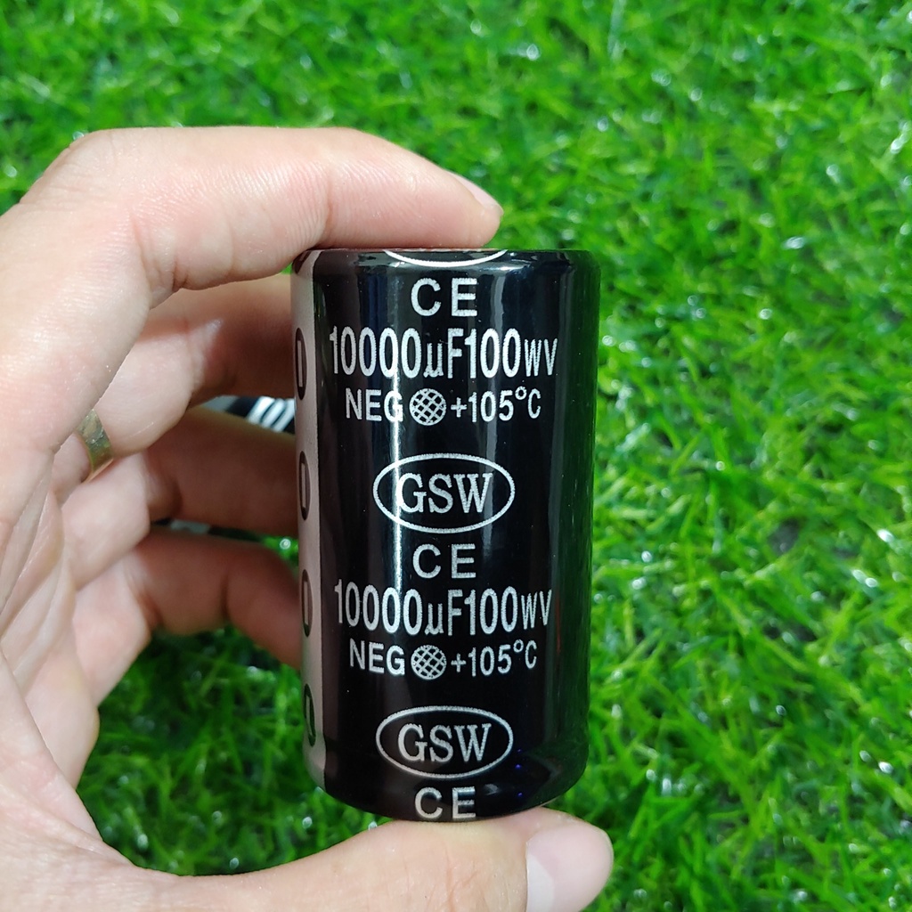 Tụ lọc nguồn ampli 80v 100v 10000 uf loại tốt gsw