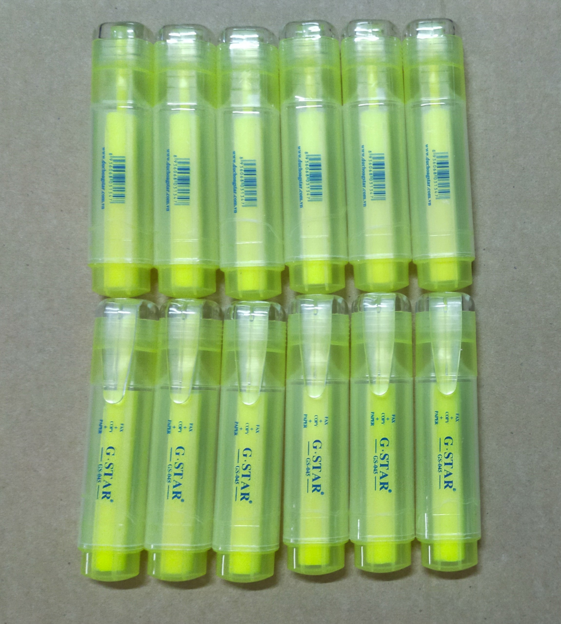 Combo 4 bút dạ quang gstar cây gs-045