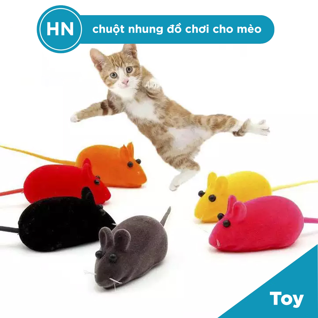 Chuột Nhung Đồ Chơi Cho Thú Cưng Chó Mèo