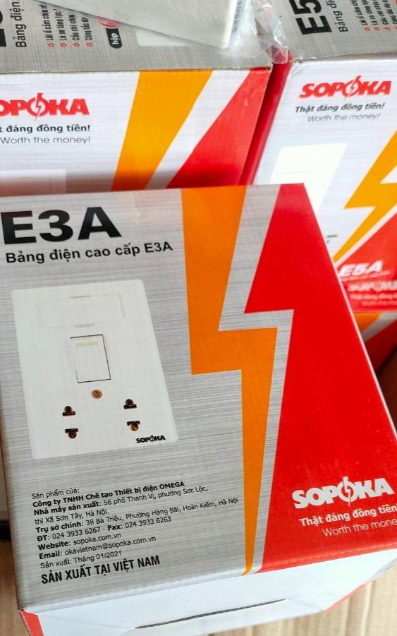 Bảng điện cao cấp E3A Sopoka