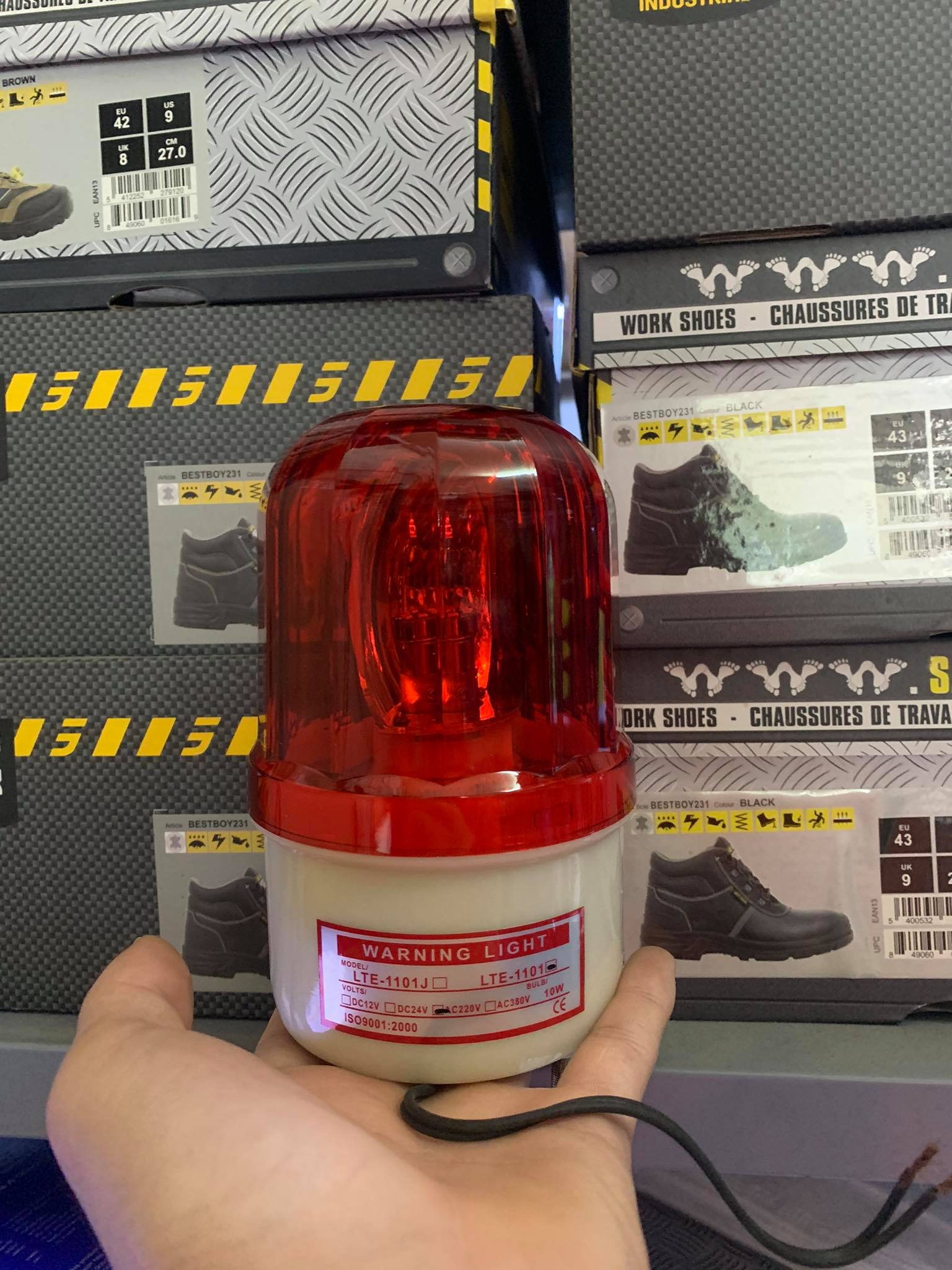 Đèn quay cảnh báo 220V không còi