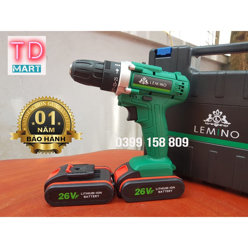 Máy Khoan Pin Limino 26V 100  Lõi Đồng