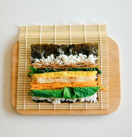 Mành tre cuộn kimpap