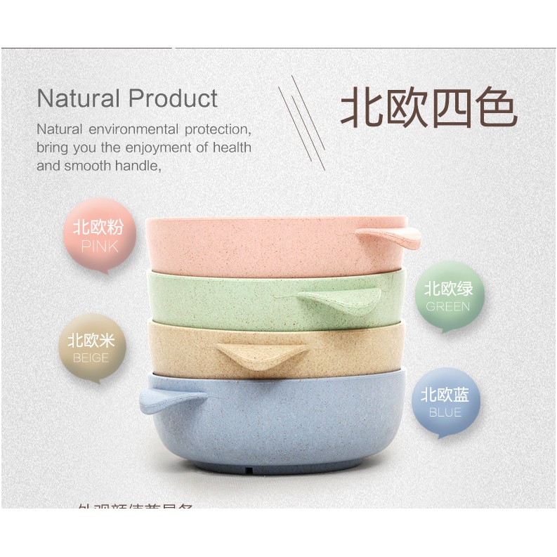 [SỈ SLL] - Bộ Tô Bát Lúa Mạch Kèm Muỗng XIAOMEI