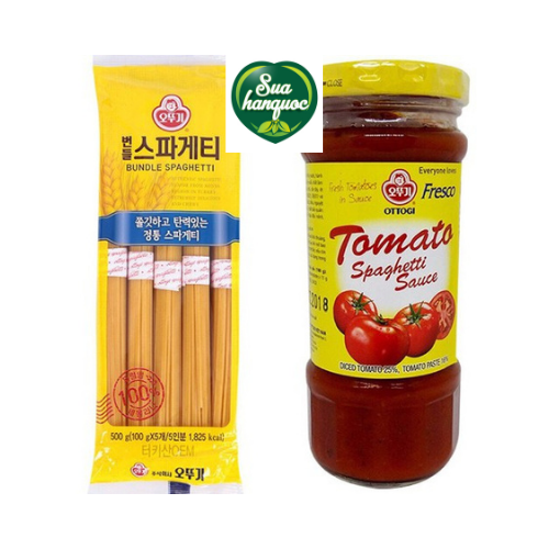 Combo of Spaghetti 500g & Ottogi Spaghetti Sauce 220g