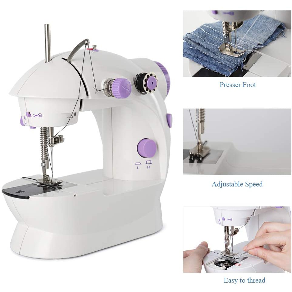 Máy may, máy khâu đa năng có vắt sổ - máy may mini gia đình cmd, máy may mini gia đình tốt - bảo hành 3 tháng
