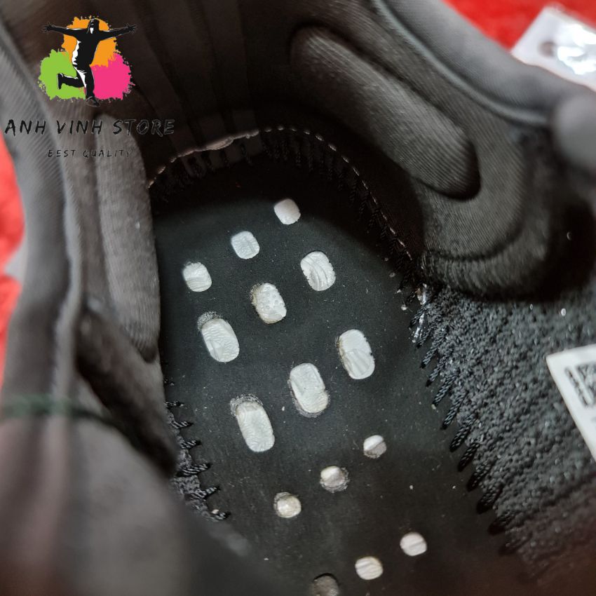 Giày chạy bộ nam nữ yeezy 350 v2 black static boost cao cấp