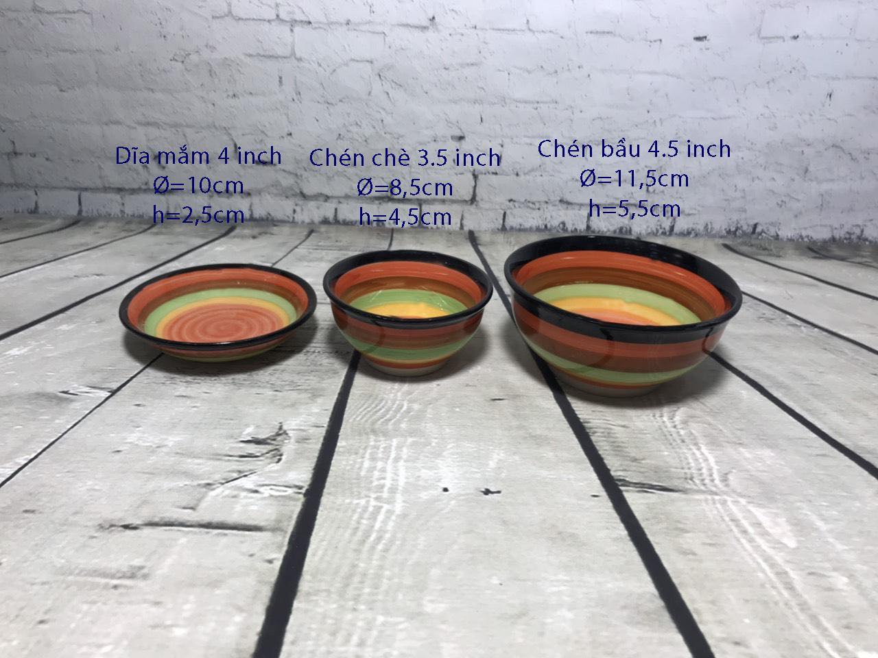 [HCM]tô 7 cầu vồng cao cấp 17 cm