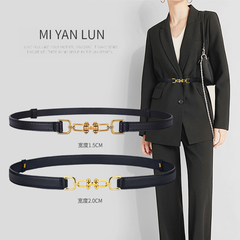Đai thắt lưng váy mặt Xích cá tính - bản nhỏ 1.3cm (hỗ trợ bấm lỗ dây nịt)  TL414 - Thắt Lưng Giá Tốt - Tìm Voucher