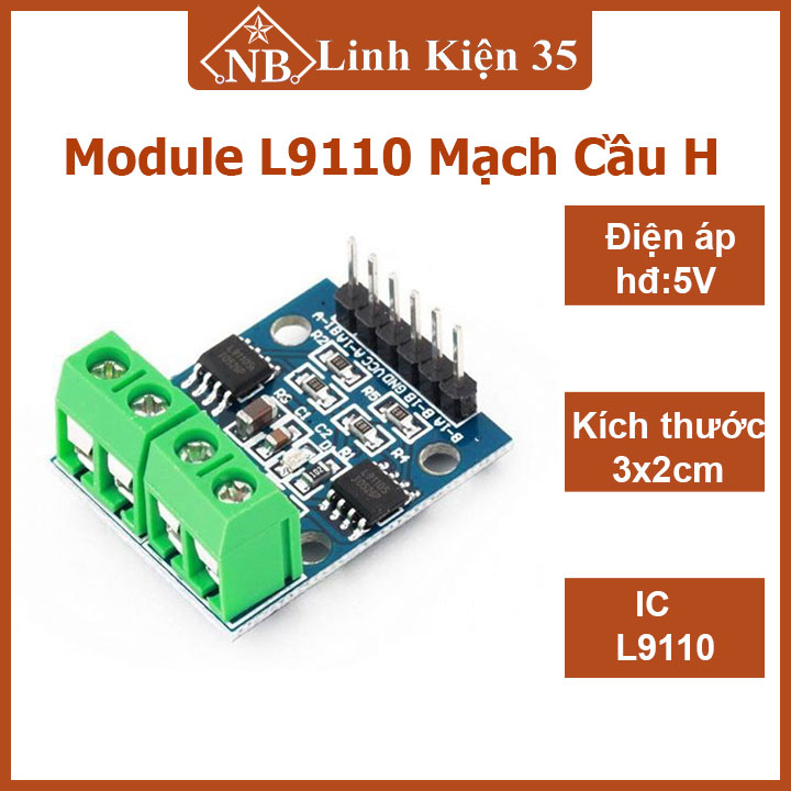 Module l9110 mạch cầu h - module điều khiển động cơ 2.5v-12v 0.8a