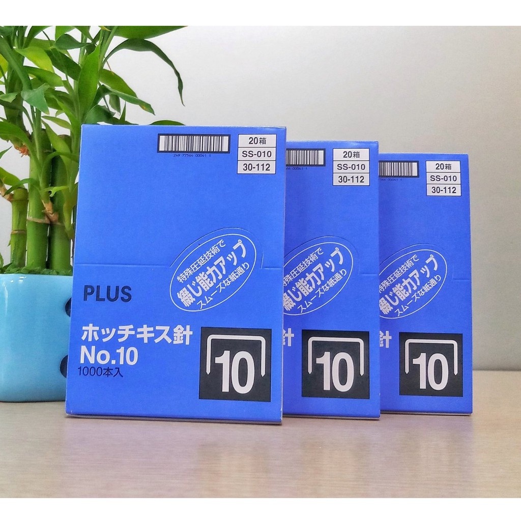 Combo 3 Hộp đạn ghim, chân ghim số 10 Plus